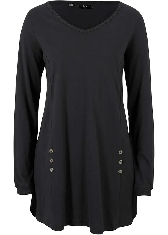 T-shirt long 100% coton, bonprix