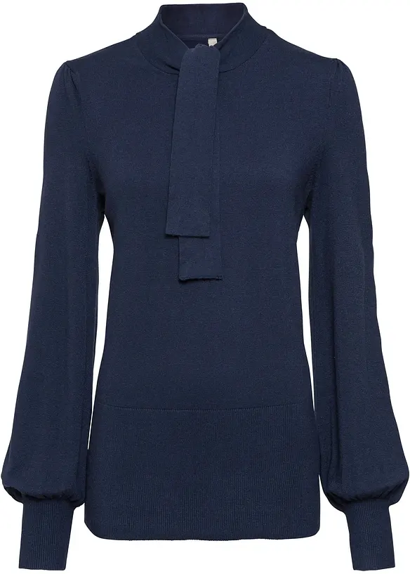 Pull en fine maille de viscose mélangée, bonprix