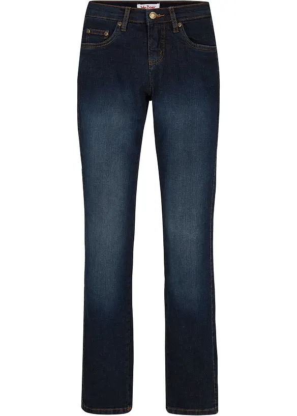Jean droit slim, taille mi-haute, extensible, bonprix