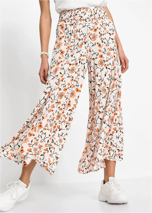 Pantalon palazzo en viscose fluide, bonprix