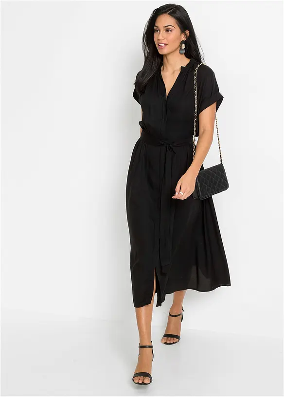 Robe-chemise en viscose fluide, bonprix