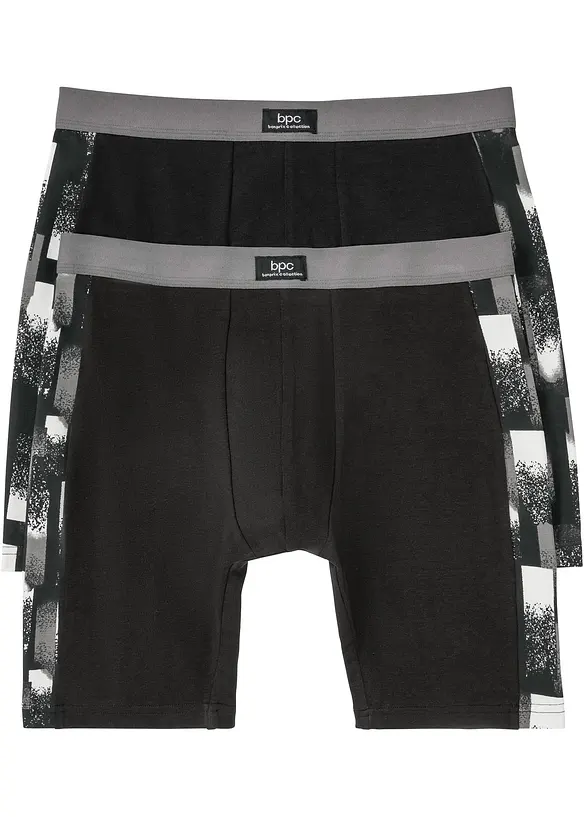 Lot de 2 boxers longs coton, bonprix