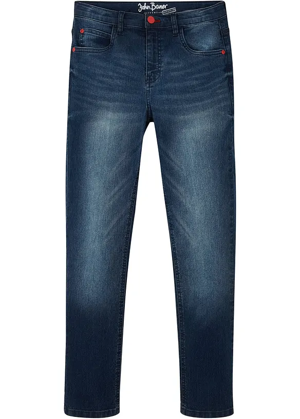 Jean garçon avec délavage cool, Slim Fit, John Baner JEANSWEAR