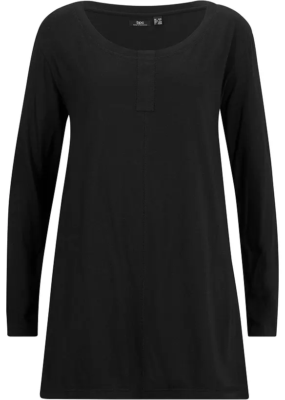 T-shirt manches longues en coton et viscose, bonprix