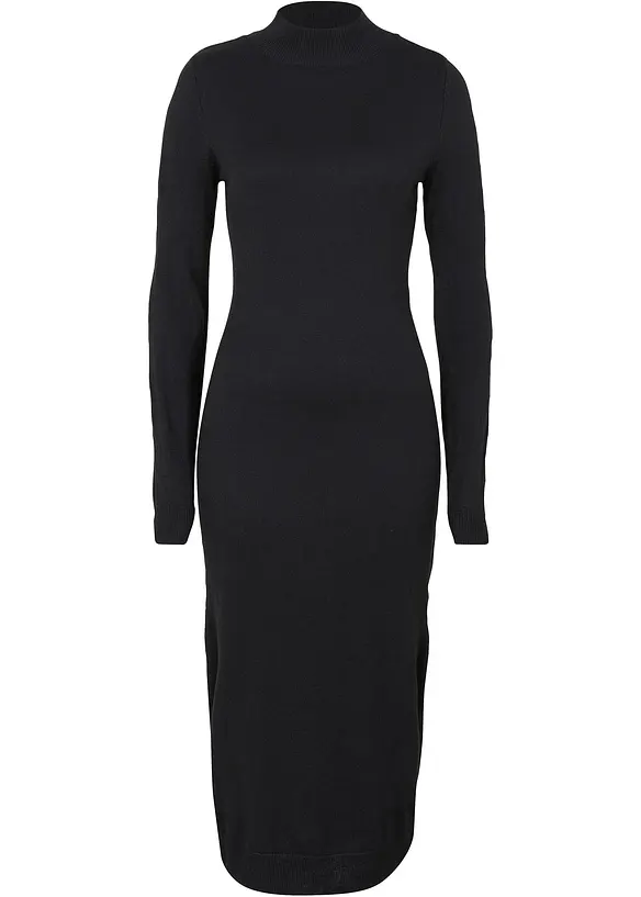 Robe en maille à col montant, bonprix