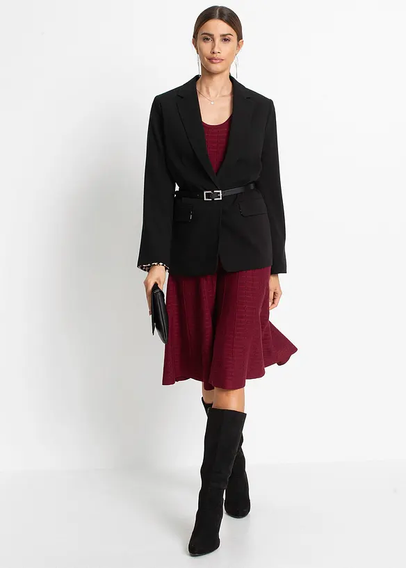 Robe fluide en maille, bonprix