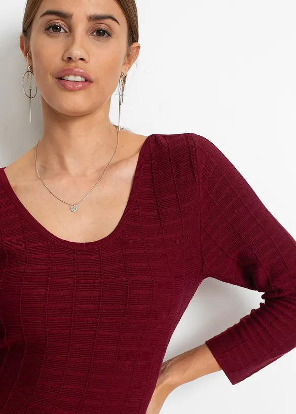 Robe fluide en maille, bonprix