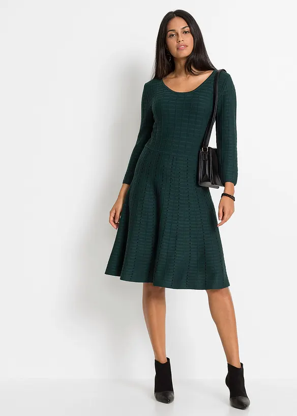 Robe fluide en maille, bonprix