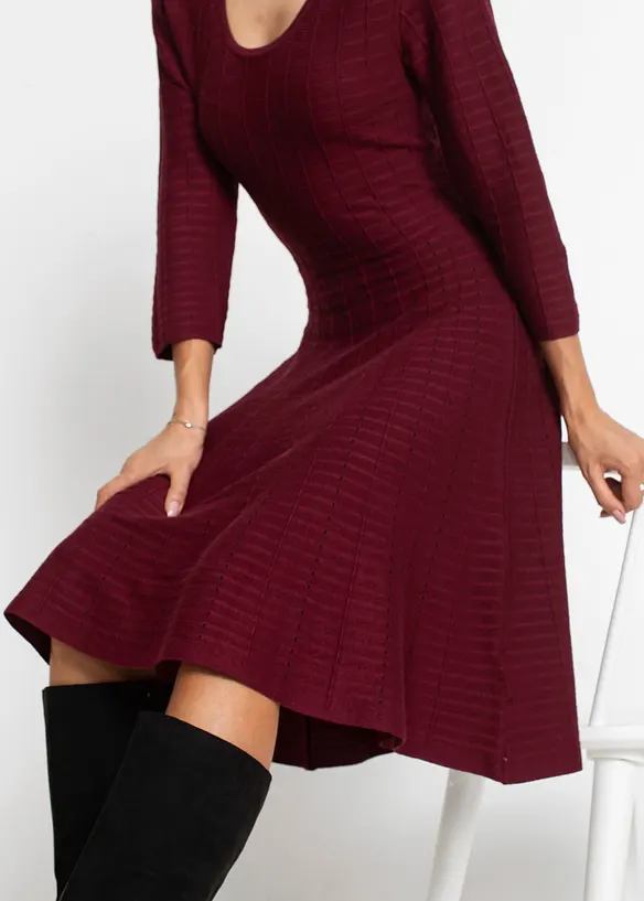 Robe fluide en maille, bonprix