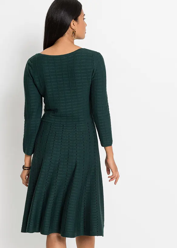 Robe fluide en maille, bonprix