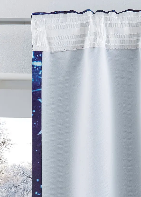 Rideau occultant à motif ciel étoilé (1 pce), polyester, bonprix