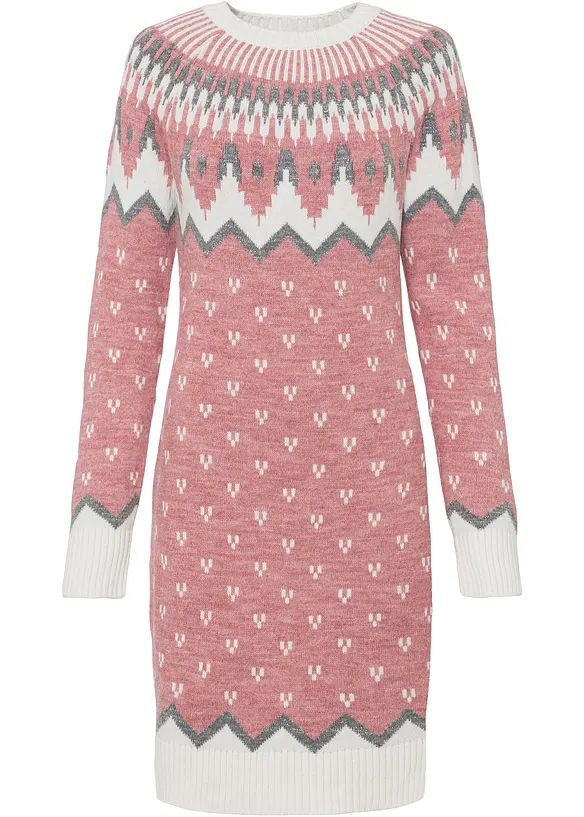 Robe en maille jacquard, bonprix