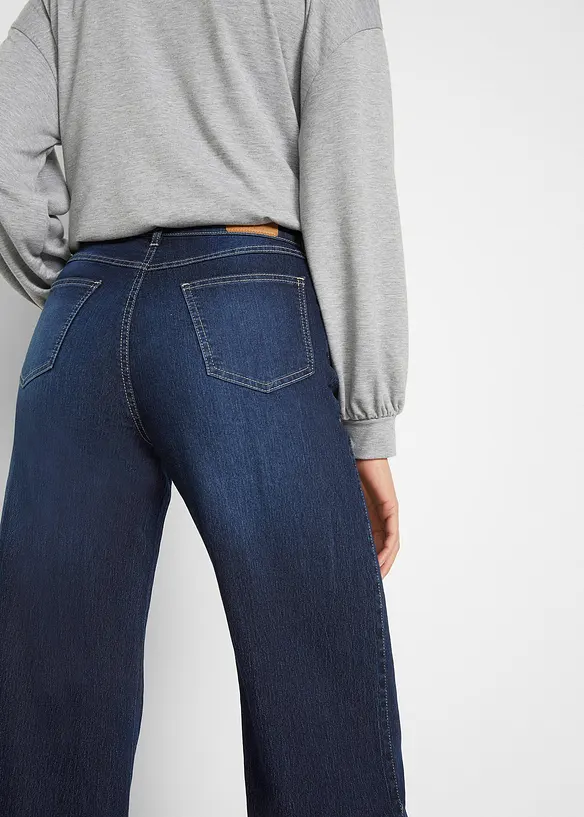 Jean large taille mi-haute, extensible, bonprix