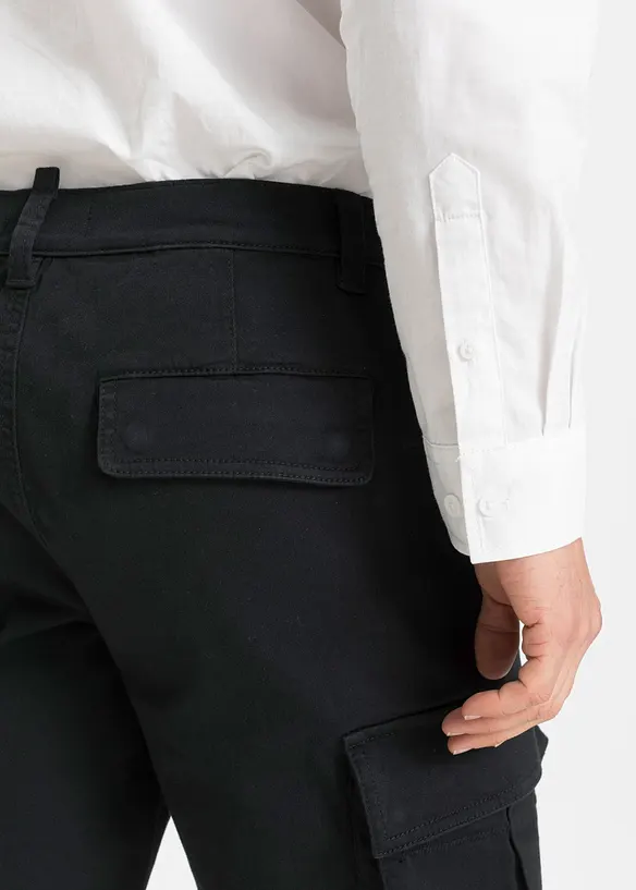 Pantalon droit en coton extensible, regular, bonprix