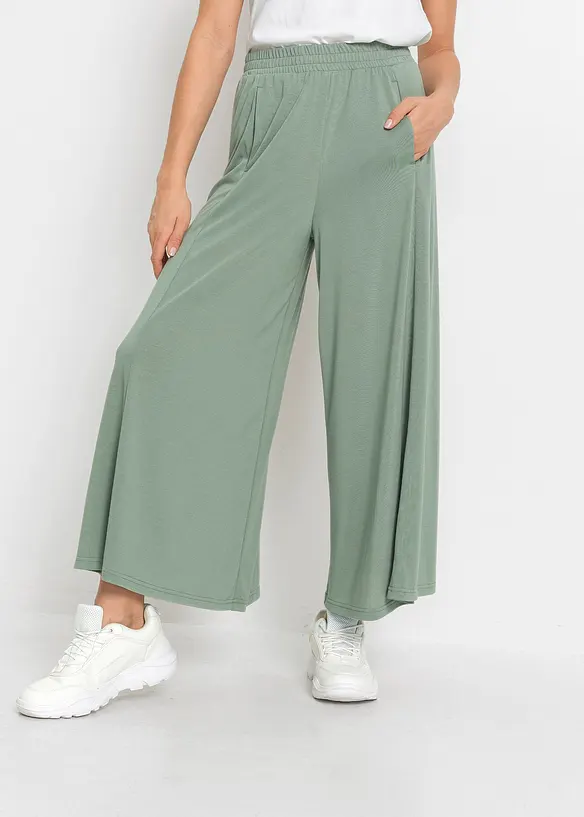 Jupe-culotte en jersey, jambes larges, bonprix