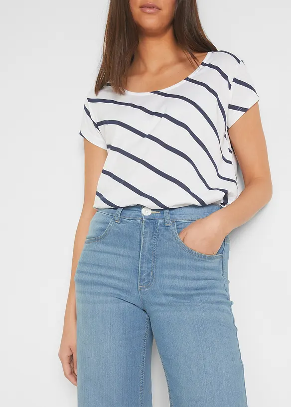 Jean large 7/8 extensible, bonprix