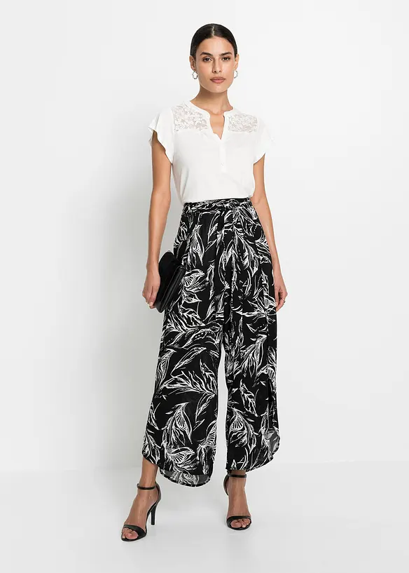 Pantalon fluide en viscose, bonprix