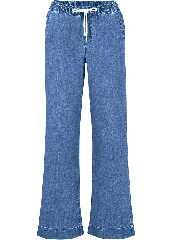 Jean large taille mi-haute, extensible, bonprix