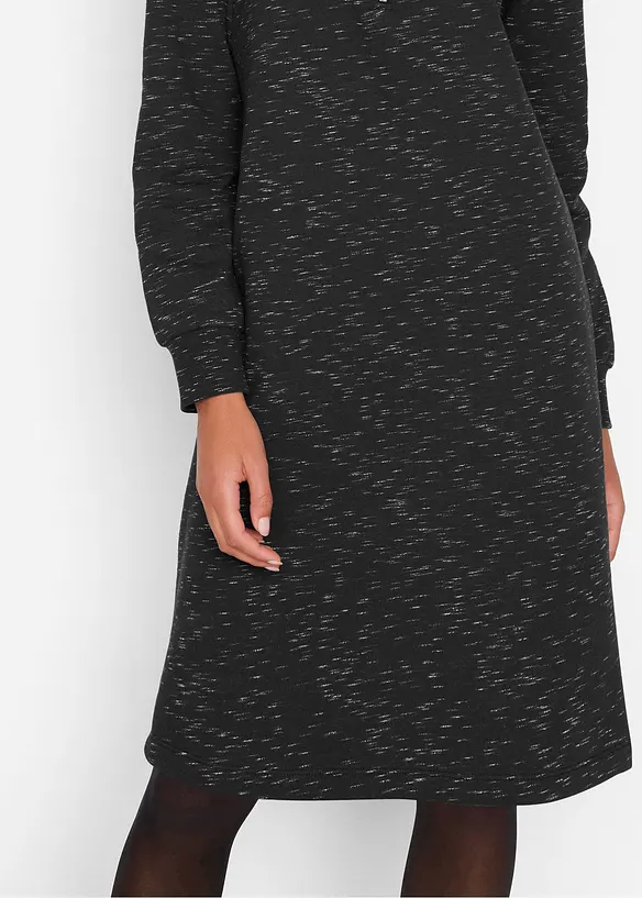 Robe en molleton à col camionneur, bonprix