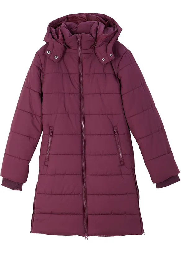 Doudoune longue à capuche amovible, bonprix