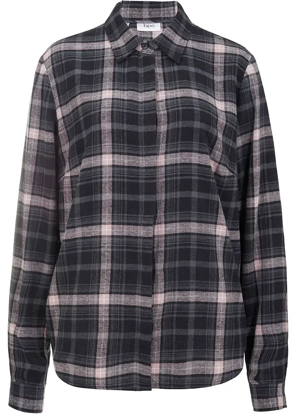 Chemisier en flanelle 100% coton, bonprix