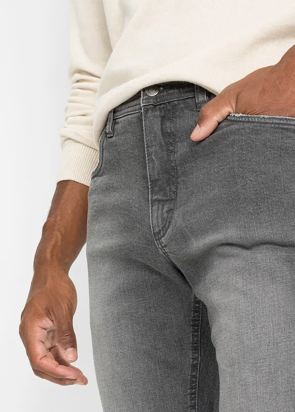 Jean droit extensible coupe ventre confort, Regular, bonprix
