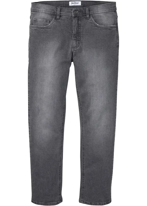 Jean droit extensible coupe ventre confort, Regular, bonprix