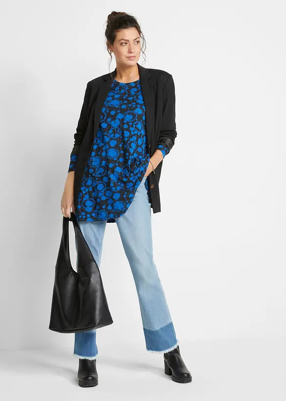 T-shirt long en viscose extensible, bonprix