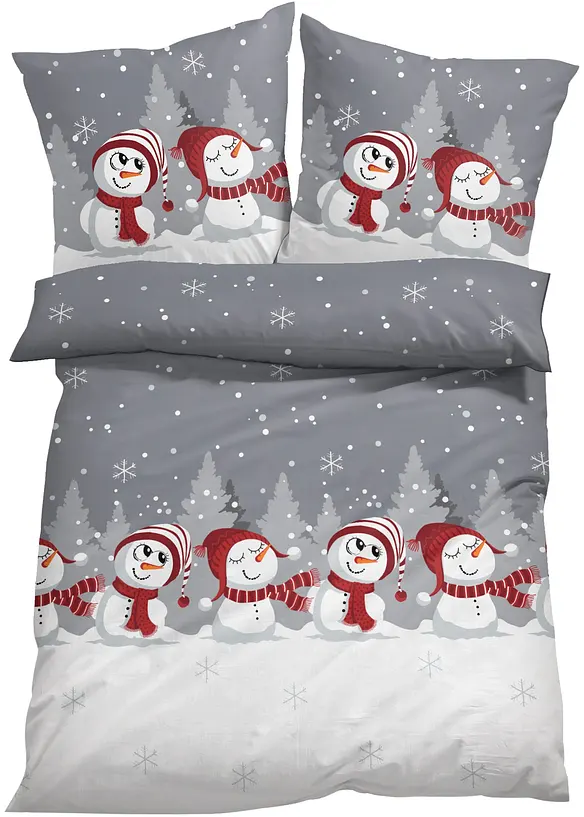 Parure de lit avec bonhomme de neige, bonprix