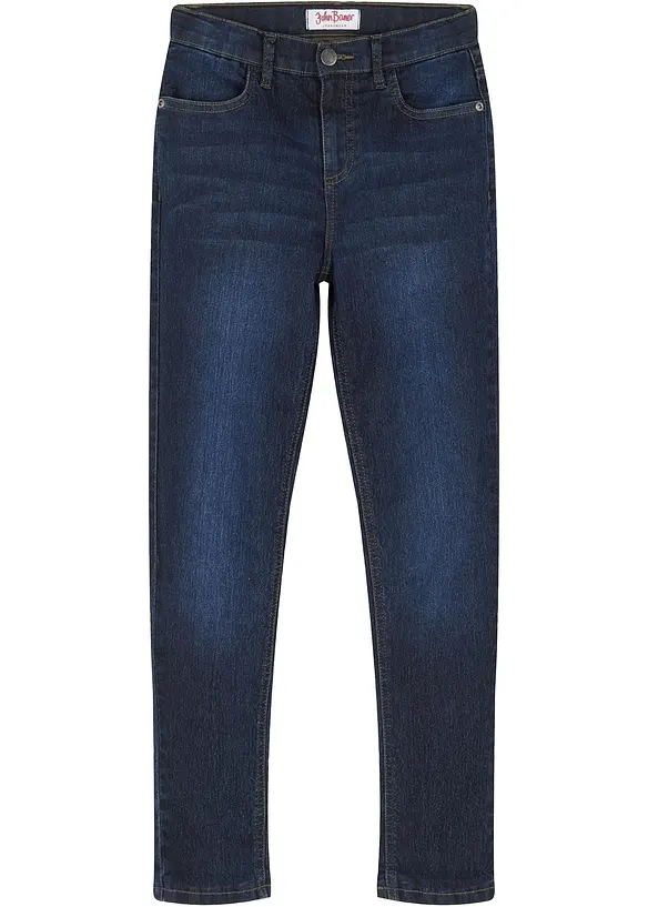 Jean thermique taille mi-haute, doublure jersey, bonprix