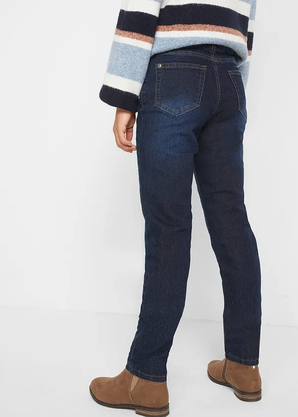 Jean thermique taille mi-haute, doublure jersey, bonprix