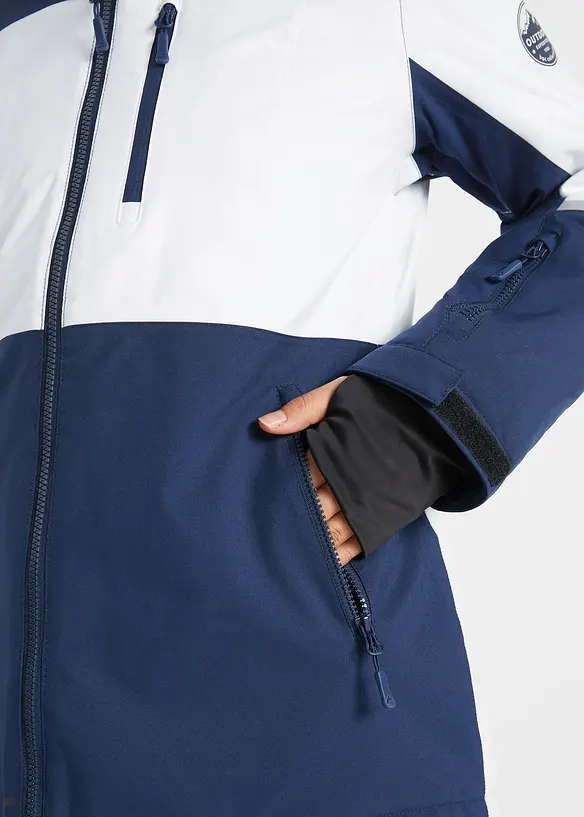 Veste de ski fonctionnelle à capuche, étanche, bonprix