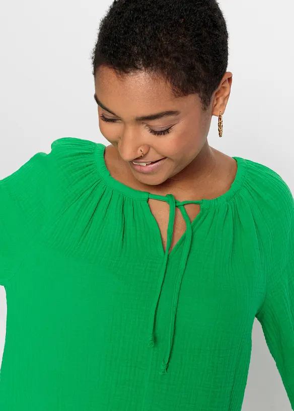 Blouse en gaze de coton, bonprix