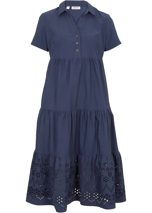 Robe 100% coton avec broderies anglaises, bonprix