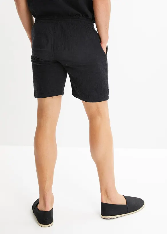 Short en gaze 100% coton, Regular, bonprix