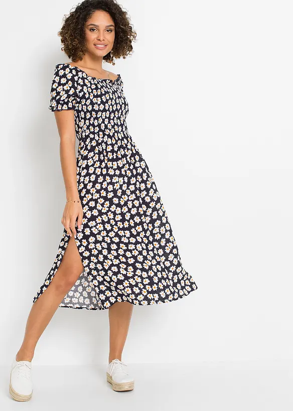 Robe midi 100% viscose, bonprix
