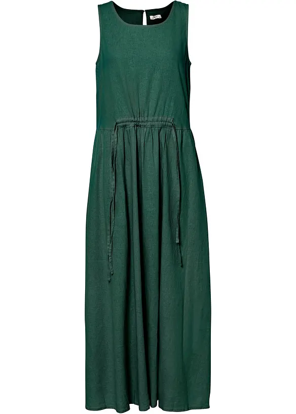 Robe longue en léger mélange de lin et viscose, bonprix