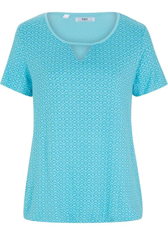 T-shirt à base élastiquée, manches courtes, bonprix