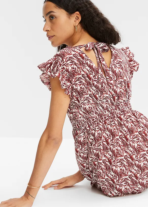 Robe midi à manches papillon, bonprix