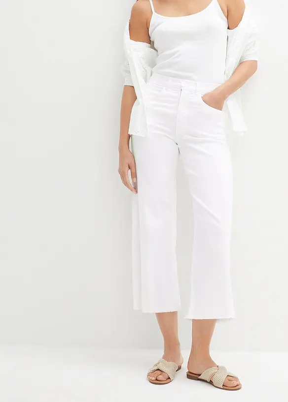 Jean large 7/8 extensible, bonprix