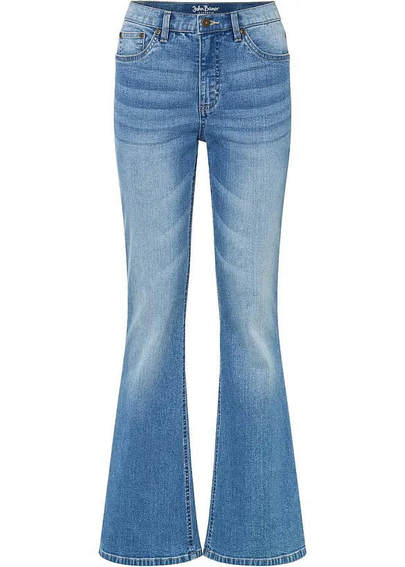 Jean flare taille haute, bonprix