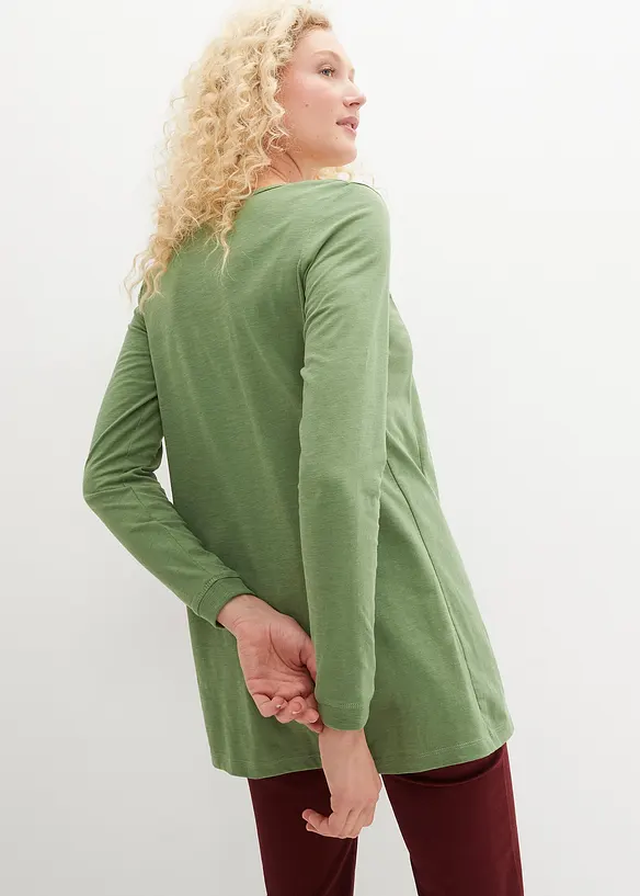 T-shirt long 100% coton, bonprix