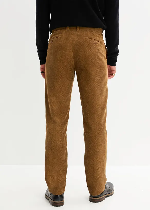 Pantalon chino en velours côtelé Regular Fit, Straight, bpc selection