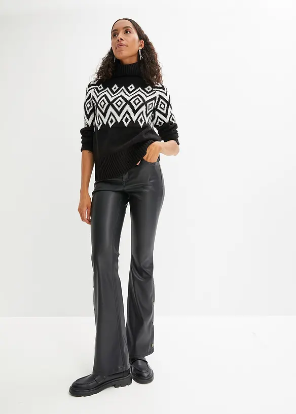 Pantalon évasé avec boutons bijoux, RAINBOW