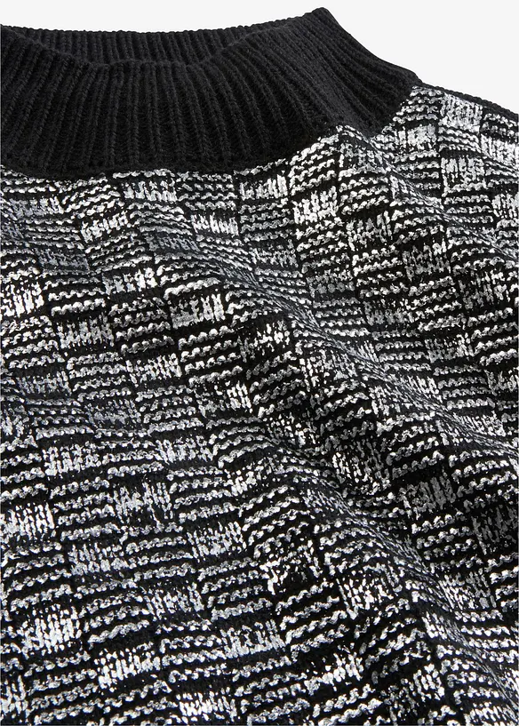 Pull en maille avec imprimé brillant, RAINBOW