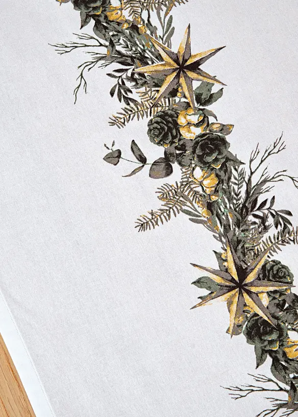 Chemin de table avec imprimé Noël, bonprix