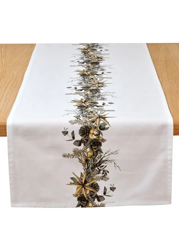 Chemin de table avec imprimé Noël, bonprix
