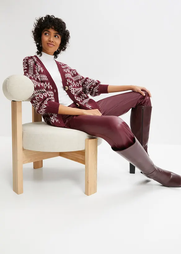 Gilet norvégien en maille avec boutons, bpc bonprix collection