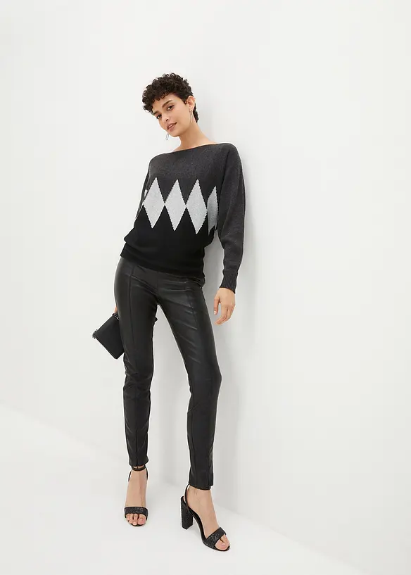 Pull avec motif losanges, bpc selection