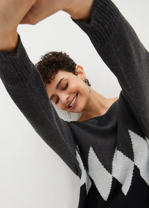 Pull avec motif losanges, bpc selection